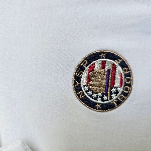 White Polo Shirt with Logo GPA  175 - Picture 3 of 4